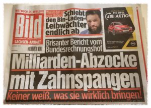 Artikel Bild Zeitung Zahngesundheit Halle