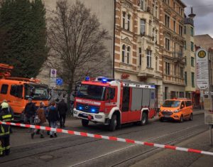 Feuerwehreinsatz Geiststraße Zahnarztpraxis Roger Barz Halle