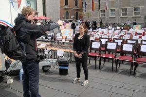 Protest Zahnarzt Roger Barz Halle